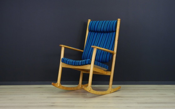 Image 1 of Chaise à bascule en chêne, Design danois, 1970S, Designer : Kurt Østervig, Fabricant : Slagelse