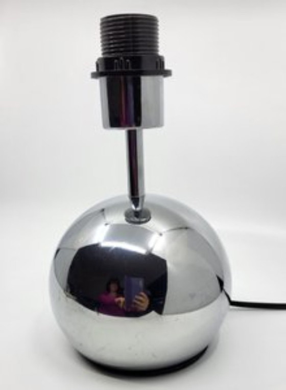 Image 1 of Eye Ball Lampen aus Chrom Frankreich Space Age 1960 Set von 2