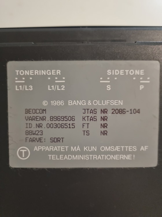 Image 1 of Bang & Olufsen landline telephone, 1986