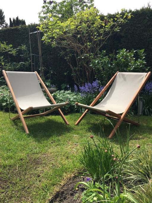 2x Gloster ligstoel