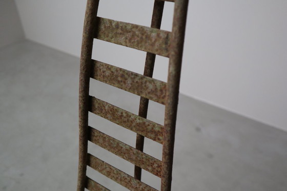 Image 1 of Set of three sculptural iron chairs, in the style of André Dubreuil