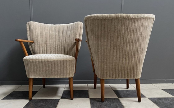 Image 1 of Ensemble de chaises de cocktail avec accoudoirs, années 1960