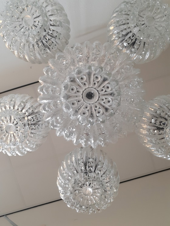 Image 1 of Lampe cascade vintage | Lampe boule vintage | Lustre vintage