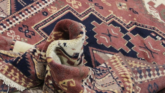 Image 1 of Tapis afghan authentique en laine, ancien, 195 x 140 cm