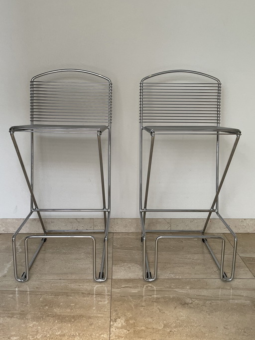 Set aus 2 Barhockern von Till Behrens, 1980er Jahre, postmodern
