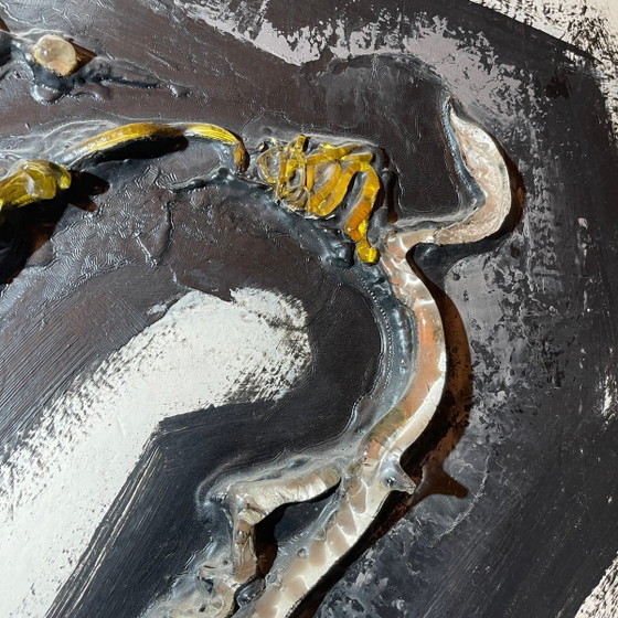 Gilbert Auquière, Composition abstraite, années 1960, Technique mixte – Peintures et dessins, Abstract (photo 6 of 10)