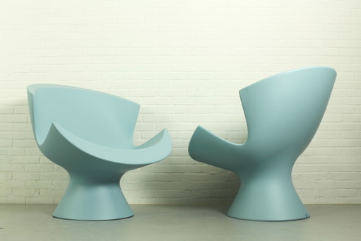Set van 2 Karim Rashid Kite Lounge Chairs voor Label, 2004