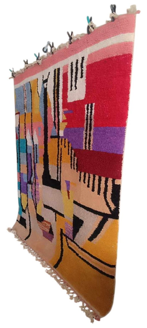 Berber carpet rug new wool moroccan Carpet - 274 x 150 cm 260 x 210 m Type B9