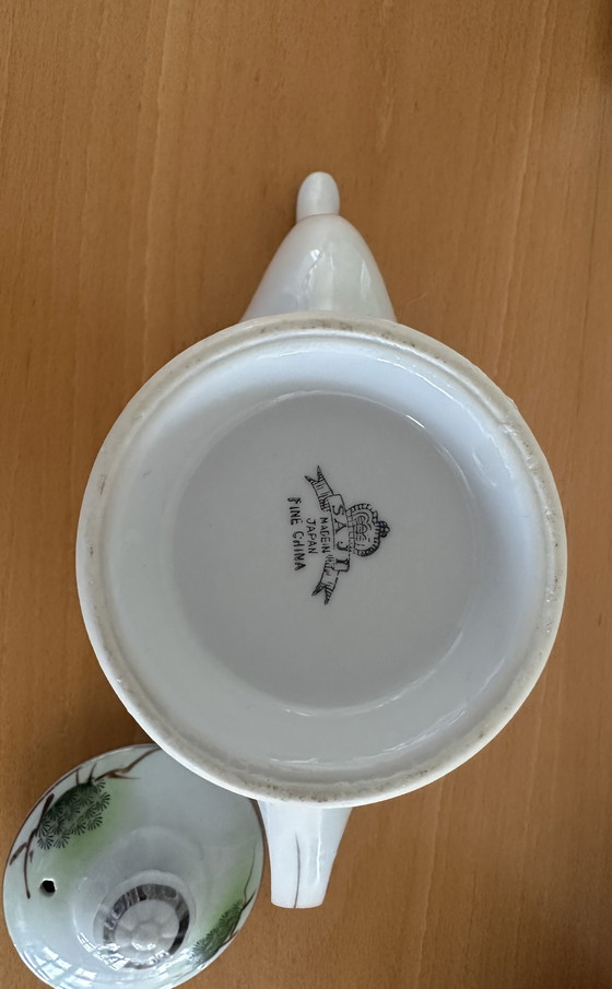 Image 1 of Vintage Saji Japan Teaset Geisha Litophane 15pc