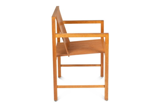 Image 1 of Ruud Jan Kokke. Coppia di poltrone minimaliste in rovere. Anni '80