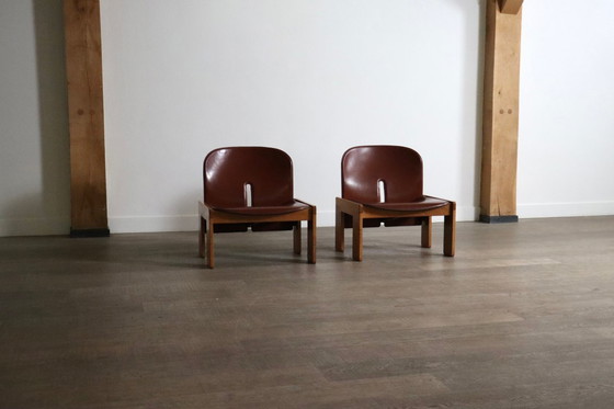 Image 1 of Afra and Tobia Scarpa Model 925 Easy Chairs for Cassina, Italy 1970s