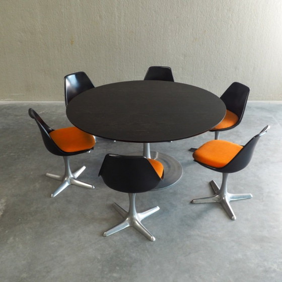Image 1 of Space Age dining set by Maurice Burke for Arkana