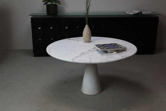 Image 1 of Angelo Mangiarotti ‘M1’ Dining Table in Solid Carrara Marble