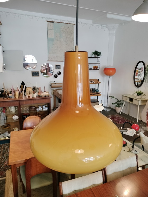 Image 1 of Suspension design vintage en verre italien, Massimo Vigneli, Veninii