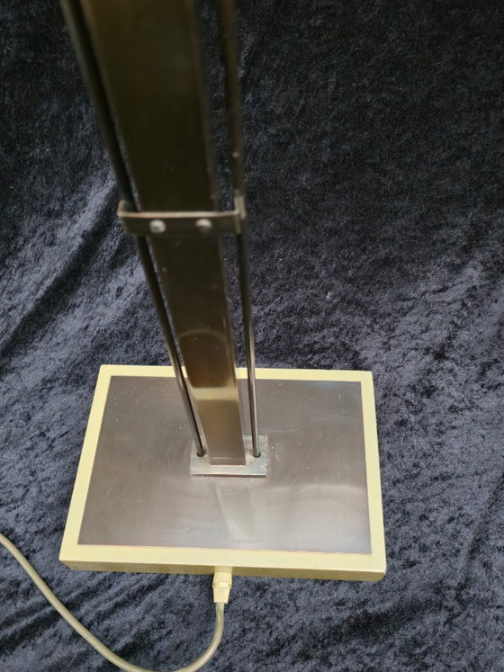 Image 1 of Lampadaire en laiton Deknudt, style Art déco, lampe en forme de coquillage