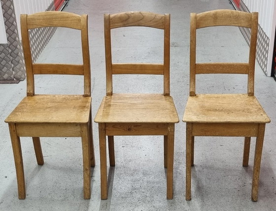 Antieke Hollandse Biedermeier stoelen — beukenhout — ca. 1820–1870 – Eetkamerstoelen, Wood (photo 7 of 8)