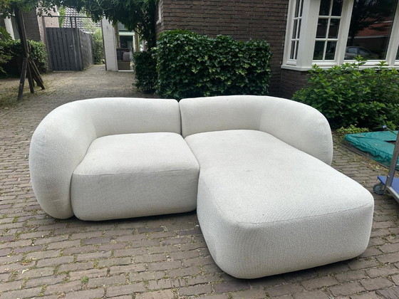 Image 1 of Kave Home Martina modular sofa with chaise longue – ecru chenille