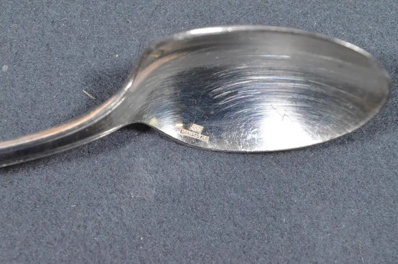 1920s Christofle Boréal Art Deco Silver-Plated Flatware Set by Luc Lanel - 37 Pieces with Case – Cutlery Sets (photo 6 of 17)