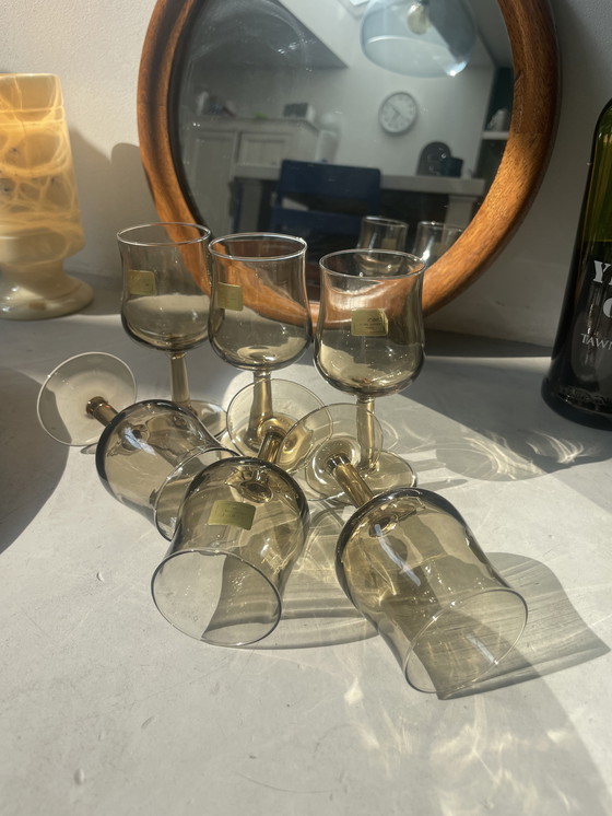 Image 1 of Gläser mit Portwein oder Schnaps Luminarc Rauchglas