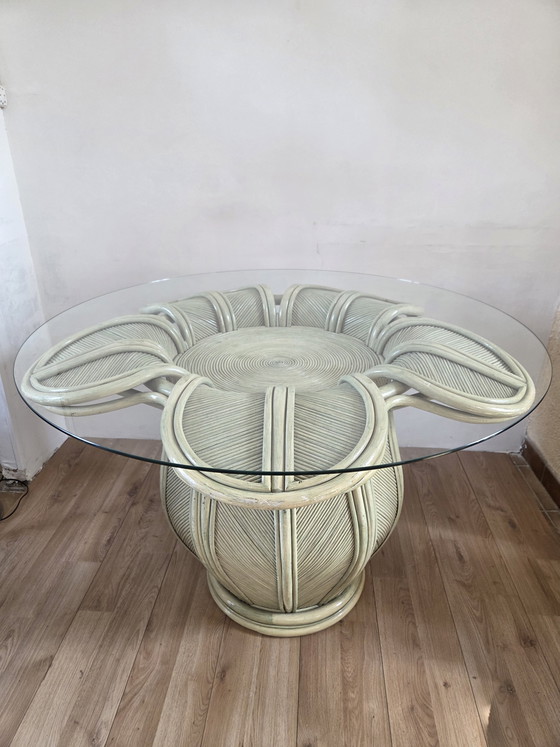 Image 1 of Rattan flower table, Vivai del Sud