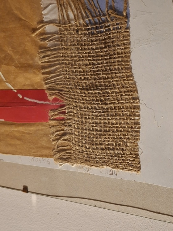Collage Mixed-Media Astratto Unico – K. Storme (2024) – Arte, Paper, Textile (photo 6 of 10)