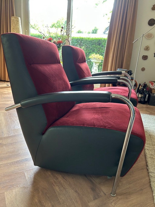 Leolux Scylla Hochsessel - Stoff/Leder – fauteuils, Textile (photo 2 of 5)