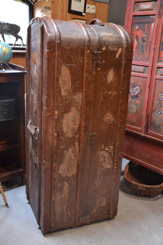 Image 1 of Alter antiker Reisekoffer – Kabinenkoffer – Original