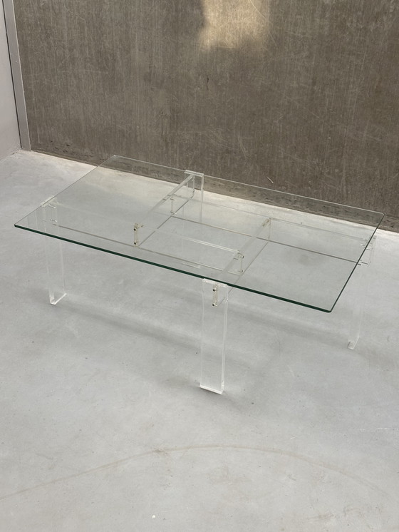 Image 1 of Table basse vintage Swart / plateau en acrylique et verre '60
