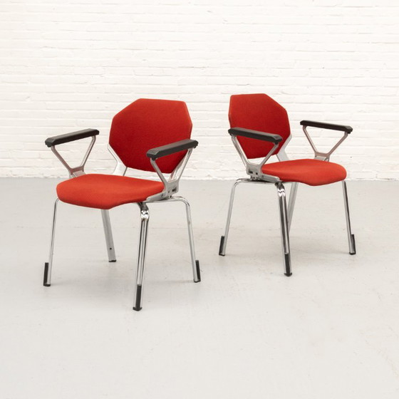 Silla Hexagonal Fröscher Sitform Años 70 – Sillas de comedor, Textile, Metal (photo 4 of 21)