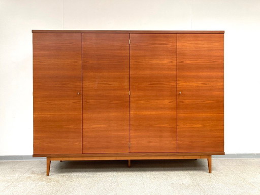Mid-century vintage teak kleerkast/wandkast 1960's