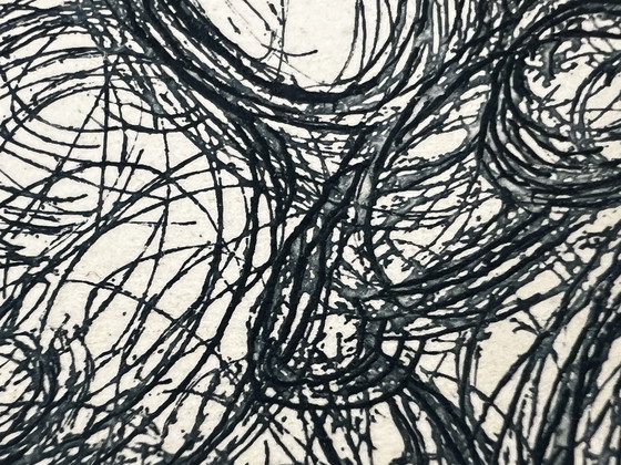 Image 1 of Salvador Dalí, Les Cavaliers Bleus, 1969, Signed Plate Etching, Cataloged , Blue