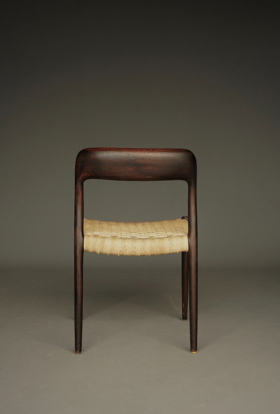 Image 1 of Model 75 Chairs in Beech by Niels Otto Møller for J.L. Moller, 1960s, Set of 6