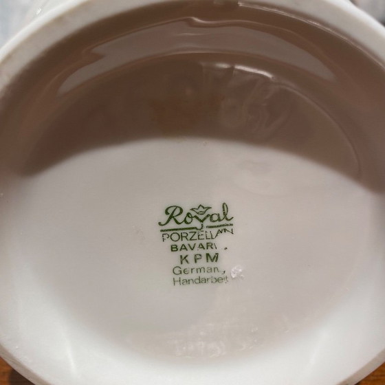 Image 1 of Op Art porcelain vase Royal Bavaria 60's