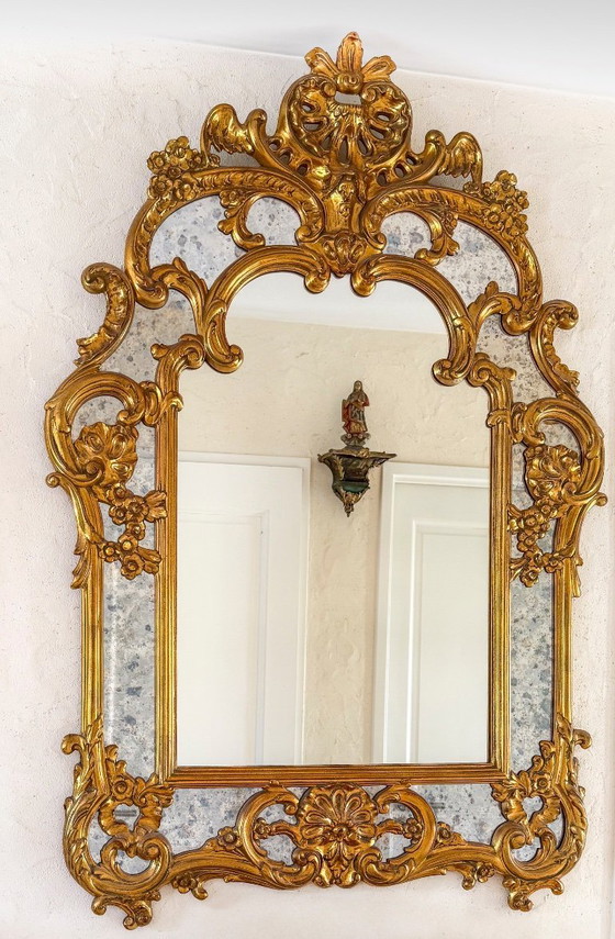 Image 1 of 1 Large Regency-style mirror