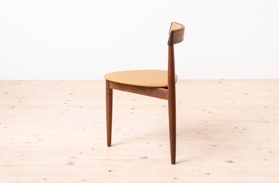 Image 1 of Teak Dining Set by Hans Olsen, 4 Chairs, Round Table, Danish Modern, 1950s