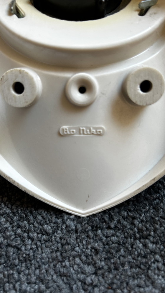 Image 1 of Bo-Niko lampe Bakélite vintage globe ovale.