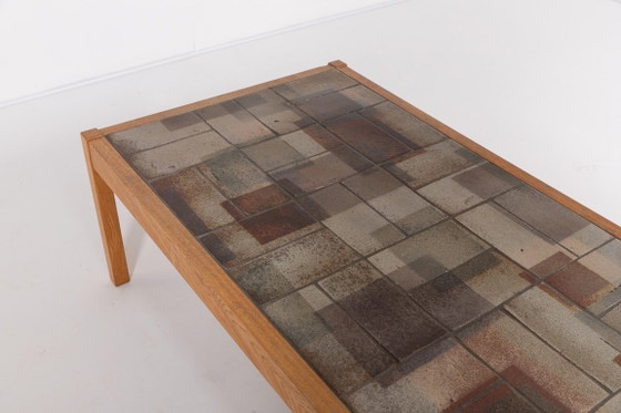 Image 1 of Danish Modern Ceramic Top Coffee Table from Sallingboe
