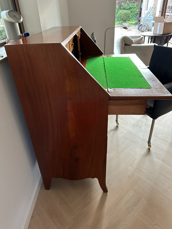 Secrétaire du 18ème siècle. – engels antiek, Buffet bas, Textile, Bois (photo 11 of 12)
