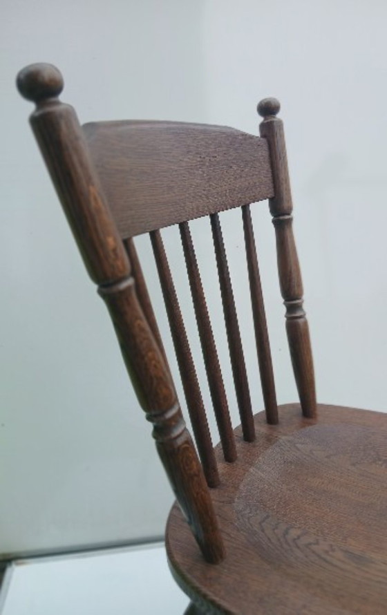 Image 1 of 2 sedie da pranzo in legno massello – stile fattoria