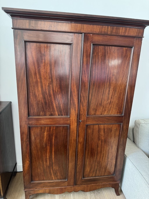 Antique Mahogany Linen Cupboard – Late 19th Century