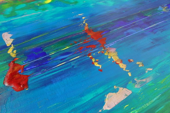 Abstract A1402 - Groot Origineel Schilderij – Schilderijen & Tekeningen, Canvas (photo 11 of 19)