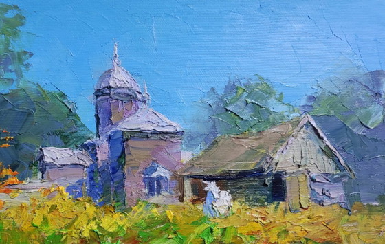 Image 1 of Village Church on a Clear Day