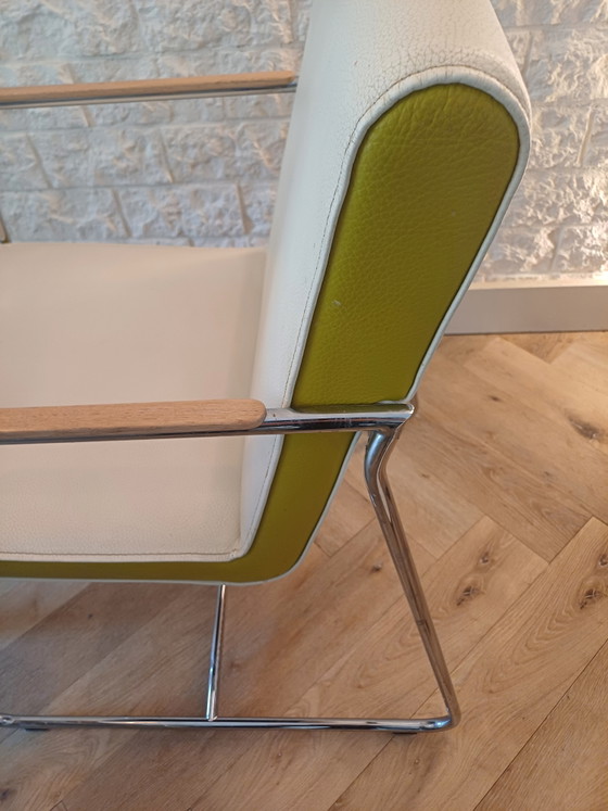 Four Leolux chairs – Dining chairs, Leather, Wood (photo 4 of 5)