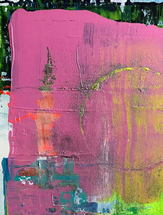 Original Acrylic Painting Abstract Expressionism New Moon – Paintings & Drawings, Canvas (photo 4 of 7)