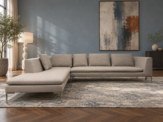 NEW B&B Italia Charles Corner Sofa + WARRANTY, Other, Metal, Beige (photo 2 of 11)