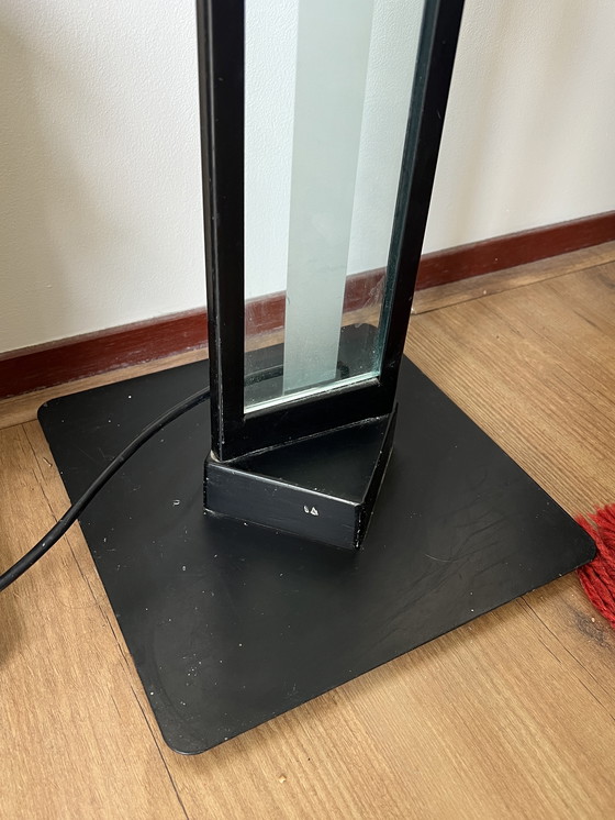 Image 1 of Grote Italiaanse glazen design vloerlamp, Lamperti 1980's