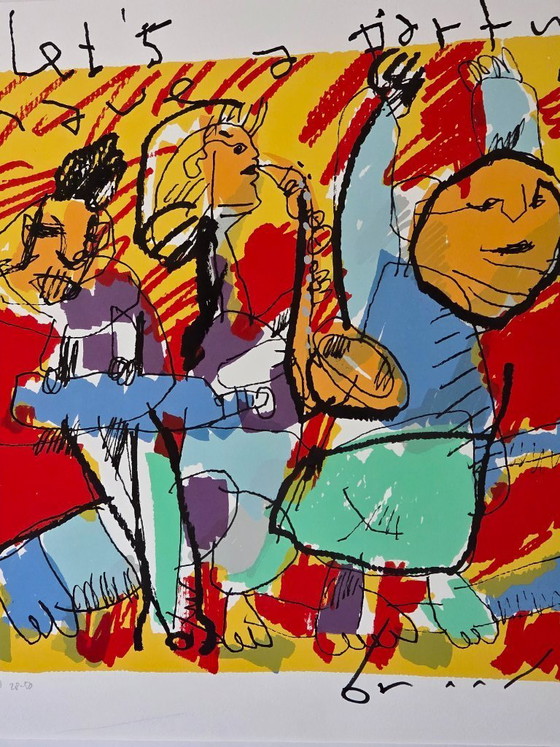 Image 1 of Herman Brood - Let's have a party - E/A 28/50 - Hand signed