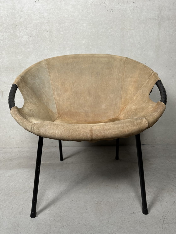 Image 1 of 2x Vintage Ballonstoelen - Lusch Erzeugnis - 1960’s