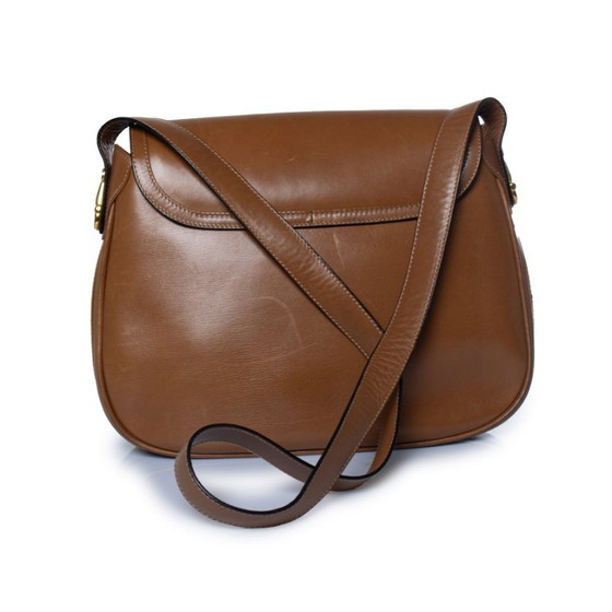 Gucci, Vintage Cognac GG Clasp Bag – Shoulder bags, Calfskin (photo 4 of 15)