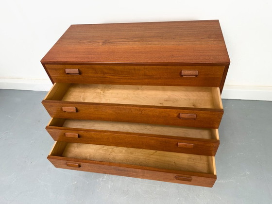 Danish Teak Chest of Drawers by Børge Mogensen for Søborg Møbelfabrik, 1960s – Wood, Vintage (photo 7 of 17)